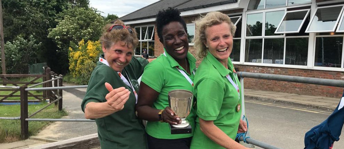 June Blythe and her team mates